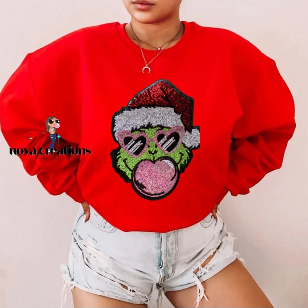 Grinch Bubblegum Sweatshirt